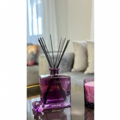Çubuklu Oda Kokusu, 1 L, Mor Renkli Cam Tasarım
